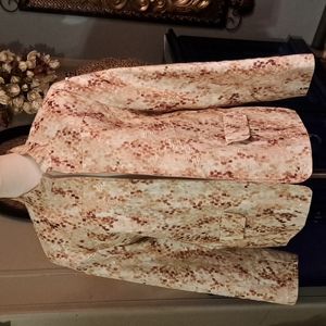 Beautiful cream, tan & brown jacket.